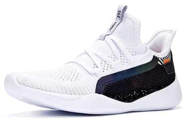 361 Degrees Breathable Anti-slip Running Shoes 'White', white