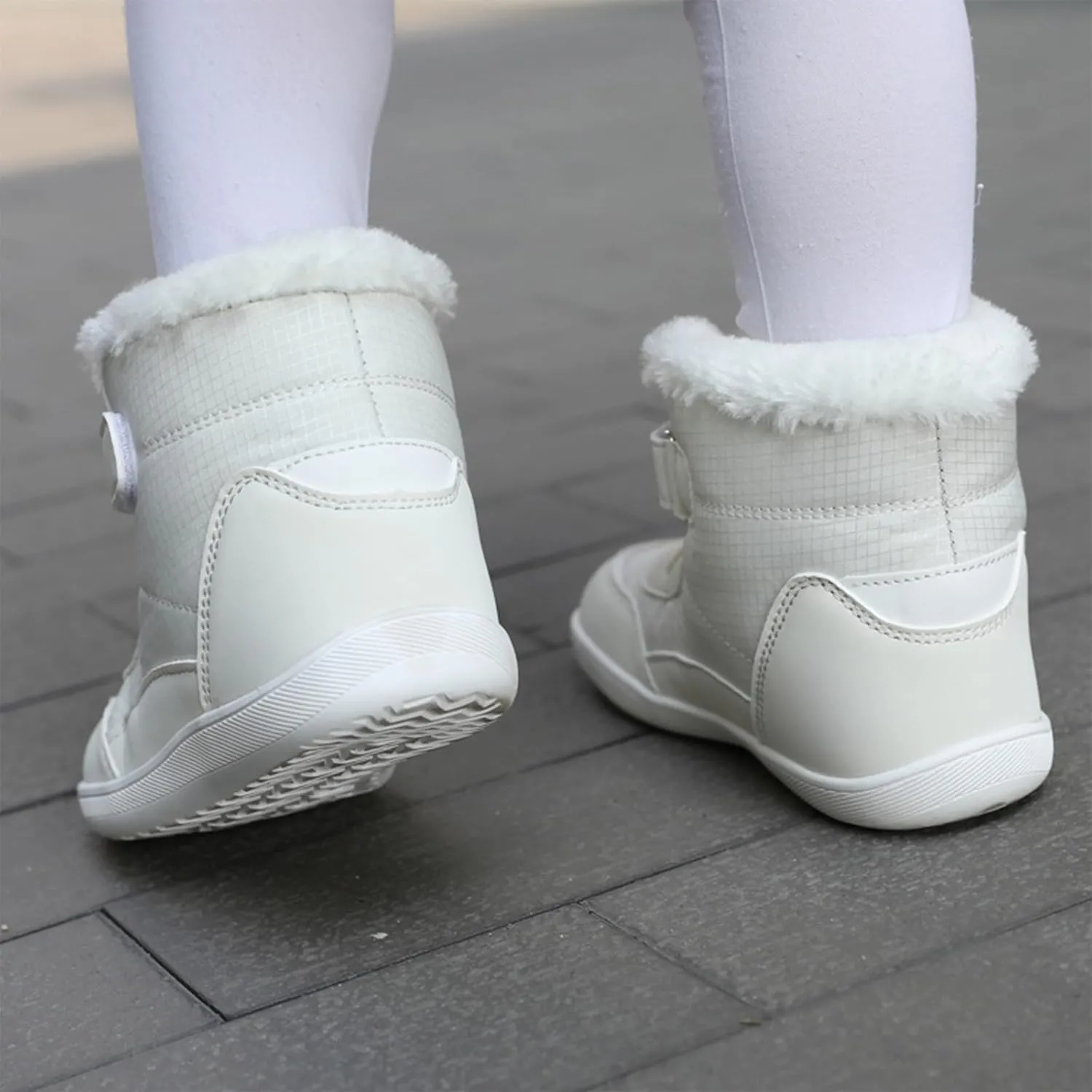 Boots for Girls Kids Winter Snow Boots Waterproof Outdoor Warm Fur Lined Shoes Cold Weather Warm Resistance Hook Loop Boots