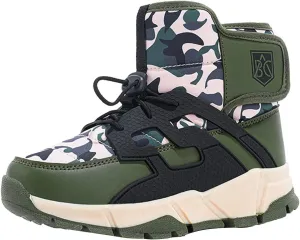 Boys Girls Snow Boots Waterproof Non Slip Outdoor Winter Shoes for Toddler Kids Wide Toe Box Warm Boots