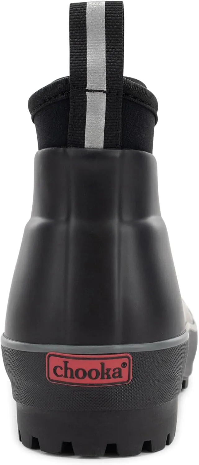 Chooka Women's Everyday Neoprene Waterproof Ankle Rain Boots | Slip-On Chelsea Insulated Rubber Boots for Women