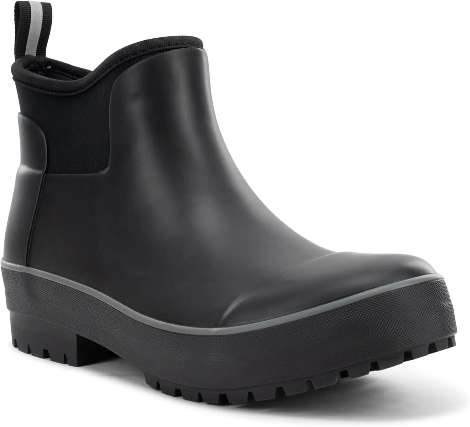 Chooka Women's Everyday Neoprene Waterproof Ankle Rain Boots | Slip-On Chelsea Insulated Rubber Boots for Women
