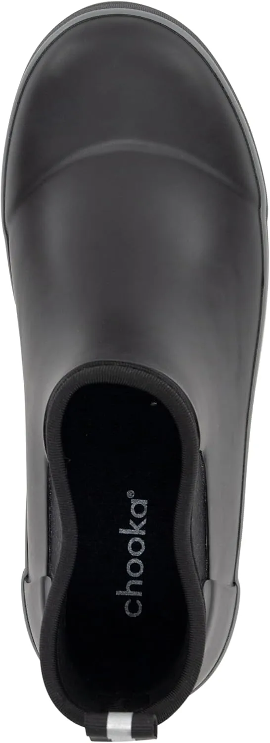 Chooka Women's Everyday Neoprene Waterproof Ankle Rain Boots | Slip-On Chelsea Insulated Rubber Boots for Women