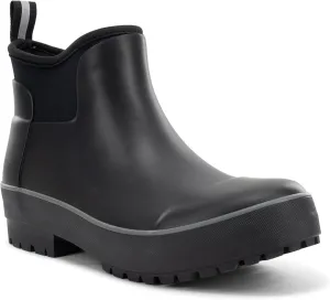 Chooka Women's Everyday Neoprene Waterproof Ankle Rain Boots | Slip-On Chelsea Insulated Rubber Boots for Women