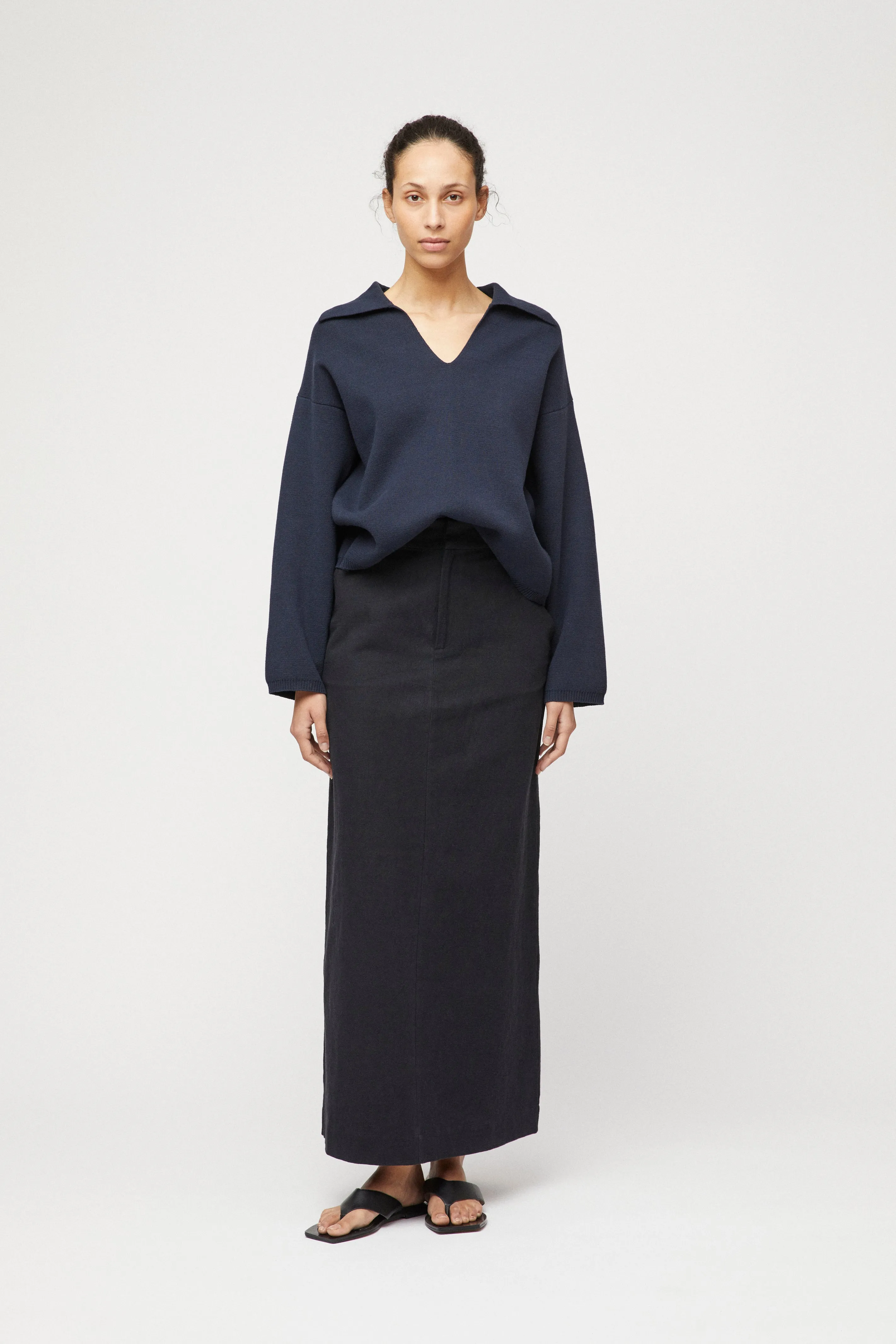 Cotton Storm Knit - Navy
