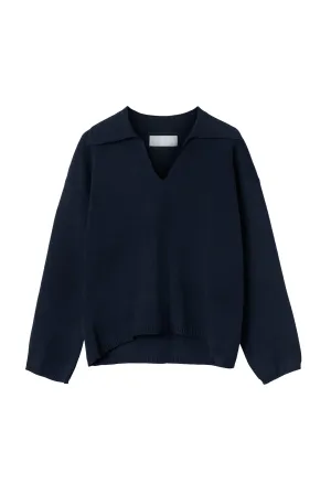 Cotton Storm Knit - Navy