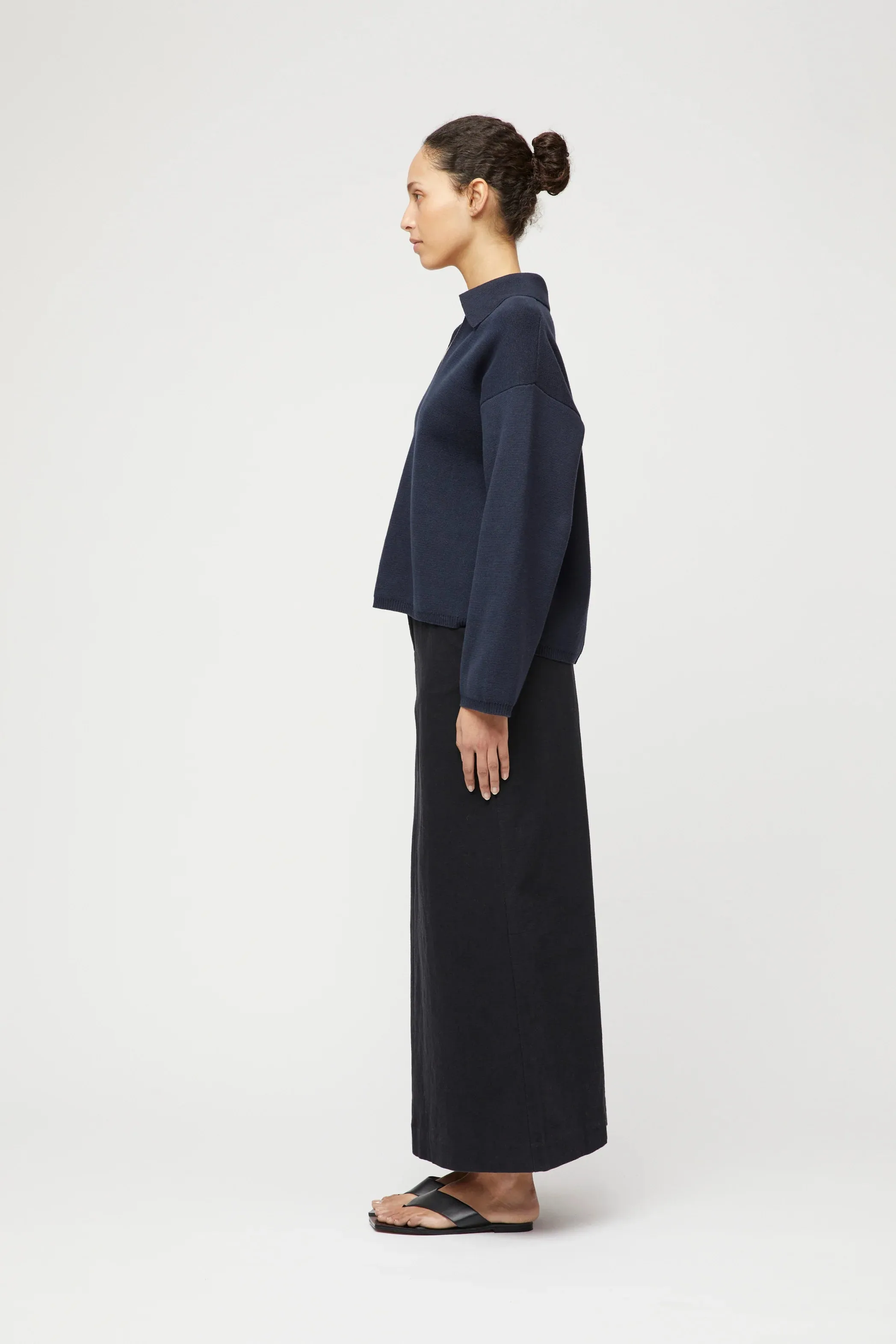 Cotton Storm Knit - Navy