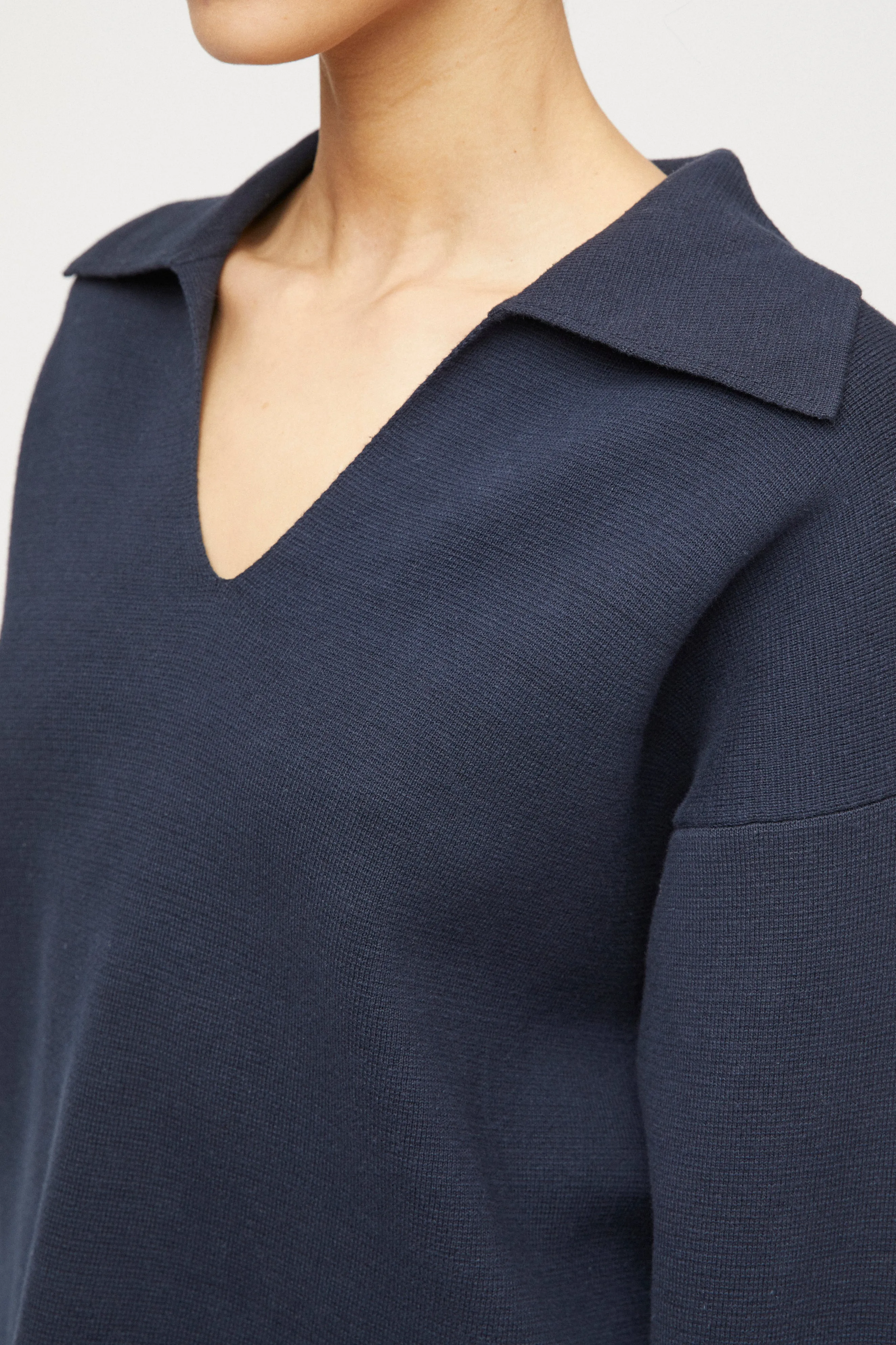 Cotton Storm Knit - Navy
