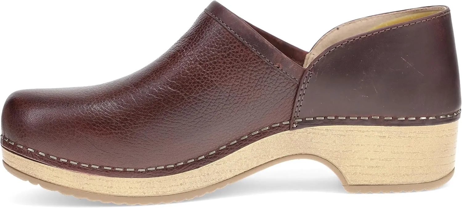 Dansko Brenna Slip On Clogs for Women  Memory Foam and Arch Support for All -Day Comfort and Support  Lightweight EVA Oustole for Long-Lasting Wear