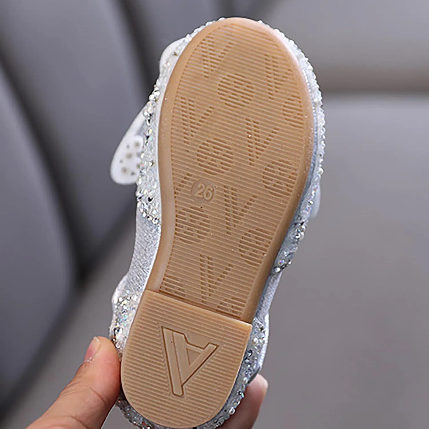 Fashion Spring and Summer Children Dance Shoes Girls Dress Performance Princess Shoes Rhinestone Pearl Booties Size 4 (Silver, 3-3.5 Years Toddler)