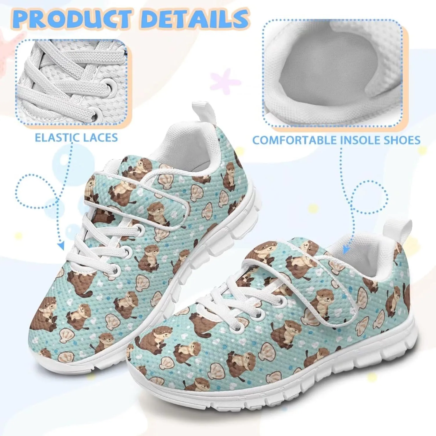 Girls Active Sneakers Boys Running Shoes Kids Slip On Trainers