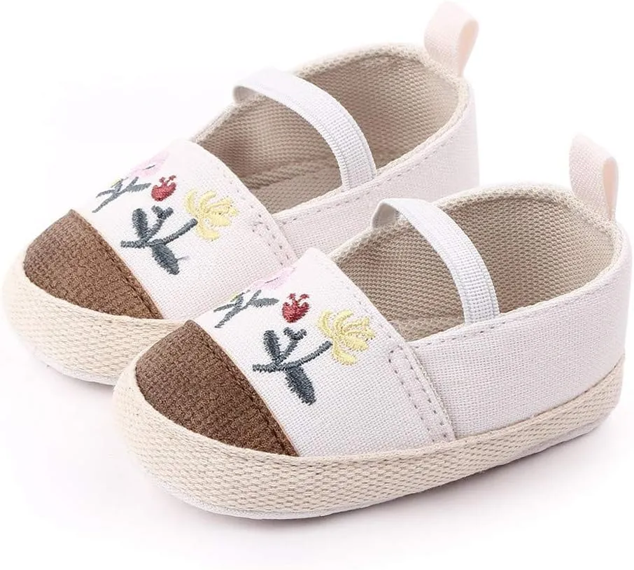 Girls Flower First Soft Baby Solid Boys Shoes Sole Baby Shoes First