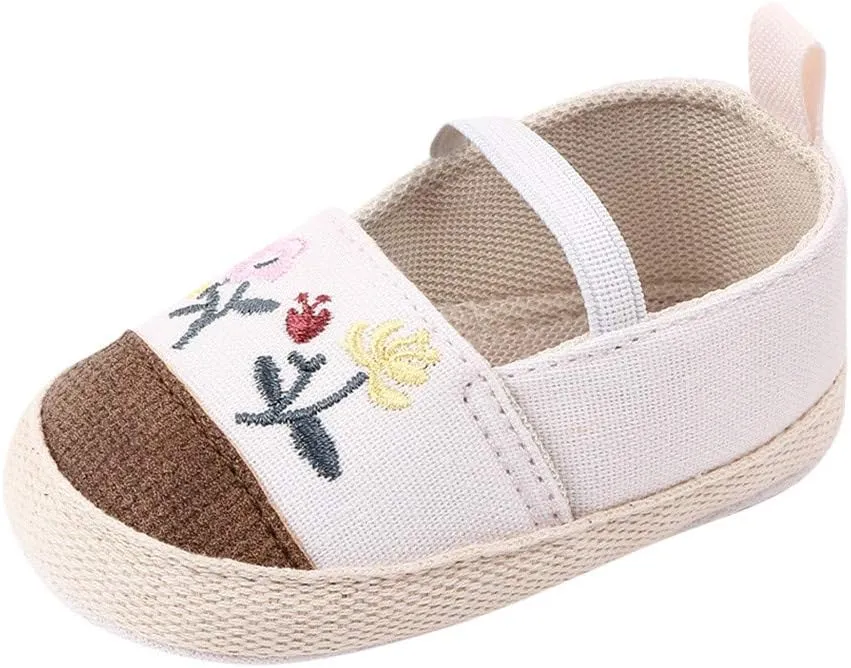 Girls Flower First Soft Baby Solid Boys Shoes Sole Baby Shoes First