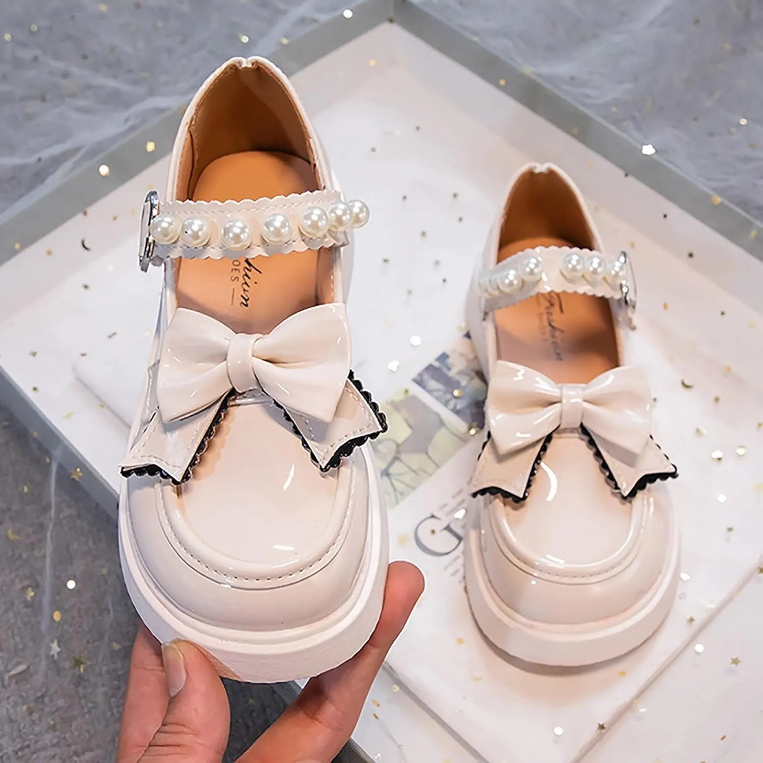 Girls Size 2 Water Shoes Girls Dress Shoes Wedding Bowknot Girl Shoes Princess Party School Kids Arch Support Sandals