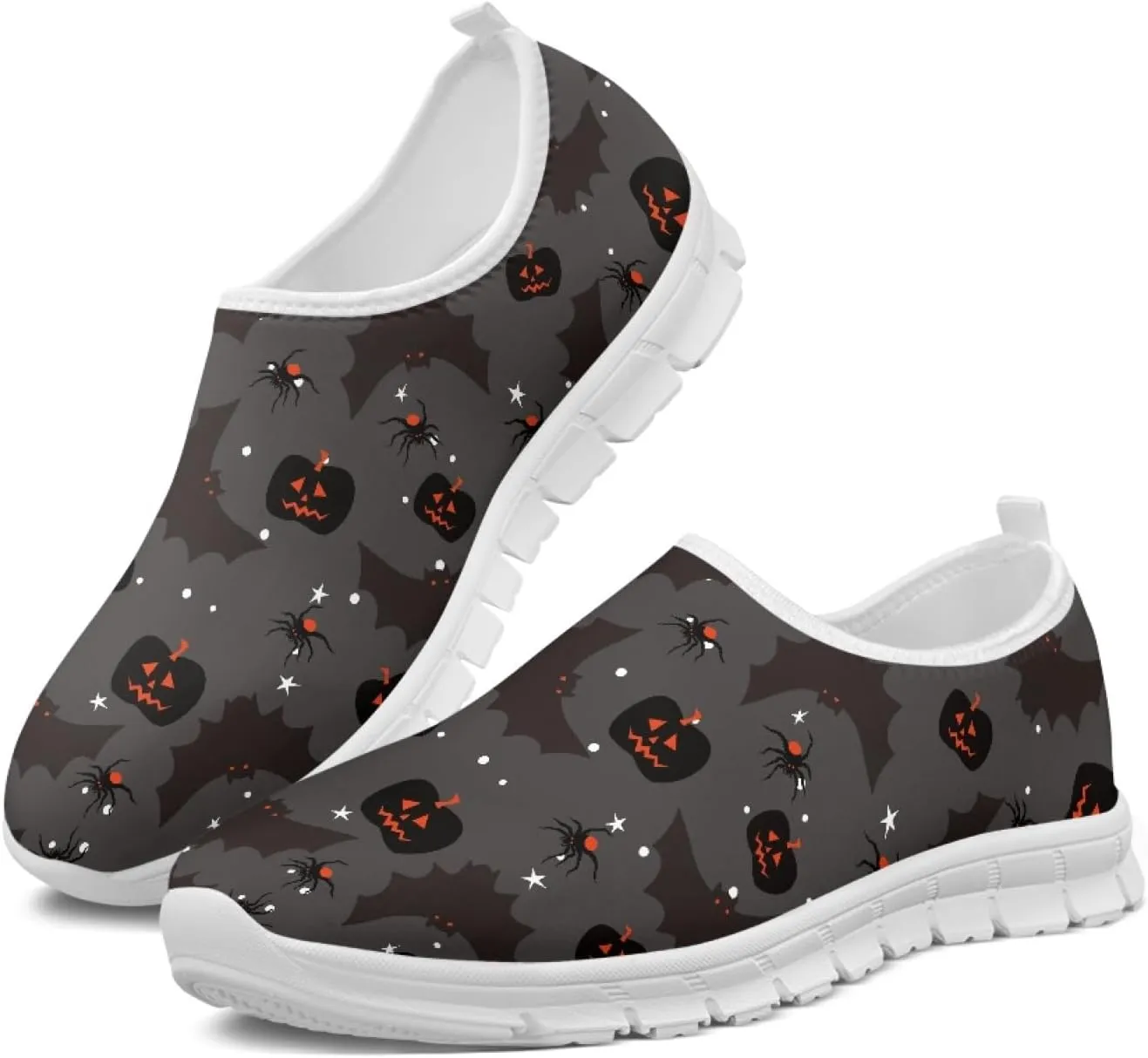 Halloween Walking Shoes for Men Non Slip Breathable Sneakers Casual Running Shoes Lightweight Leisure Gym Sneakers Size 5-14