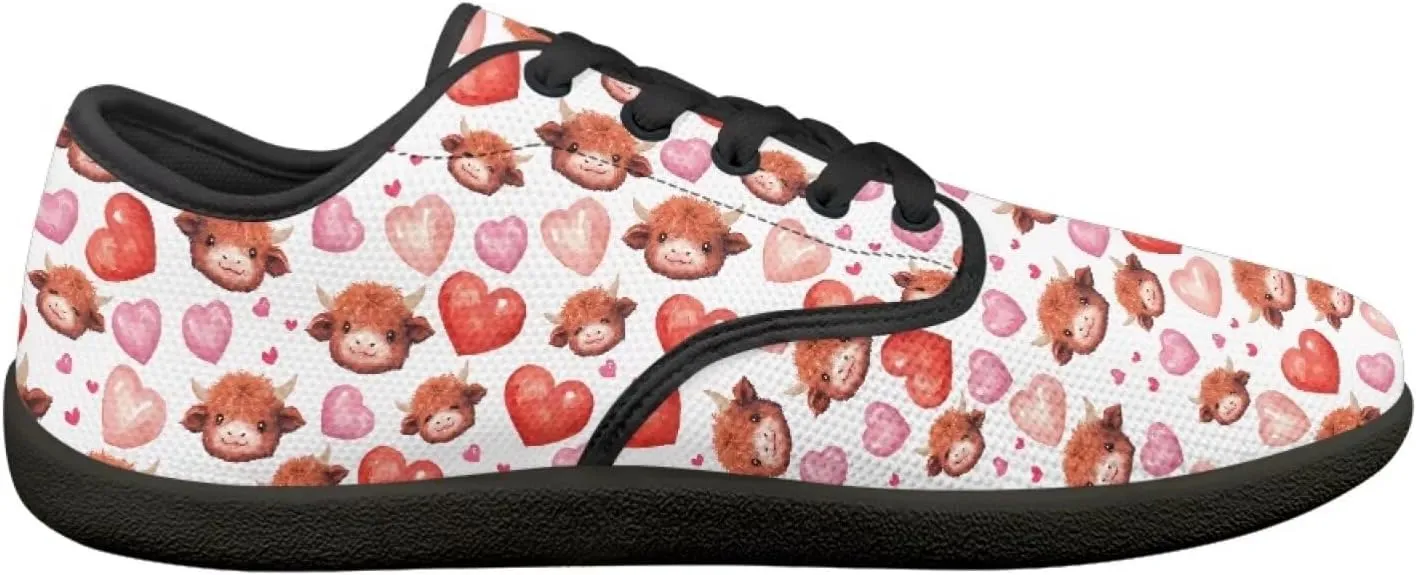 Herat Womens Lace Up Fashion Sneakers Daily Casual Shoes Breathable Mesh Upper Walking Shoes