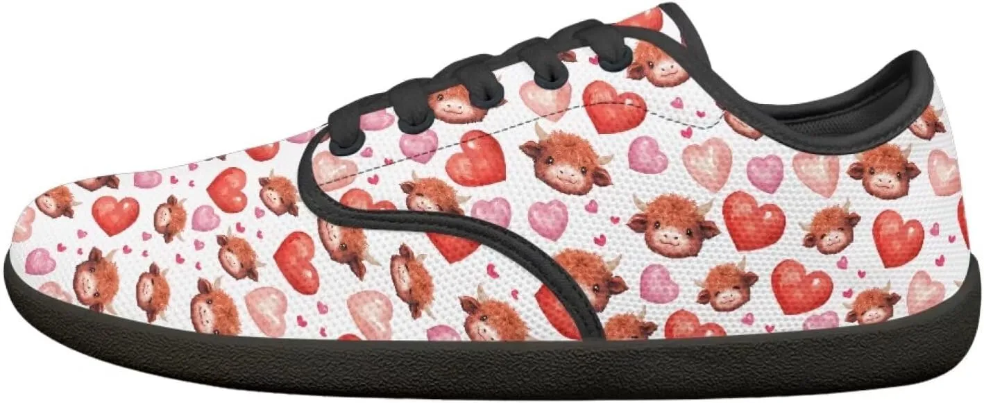 Herat Womens Lace Up Fashion Sneakers Daily Casual Shoes Breathable Mesh Upper Walking Shoes
