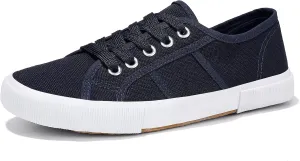 Luffymomo Women's Casual Canvas Shoes Comfortable Low Top Walking Shoes Classic Lightweight Lace-Up Fashion Sneakers