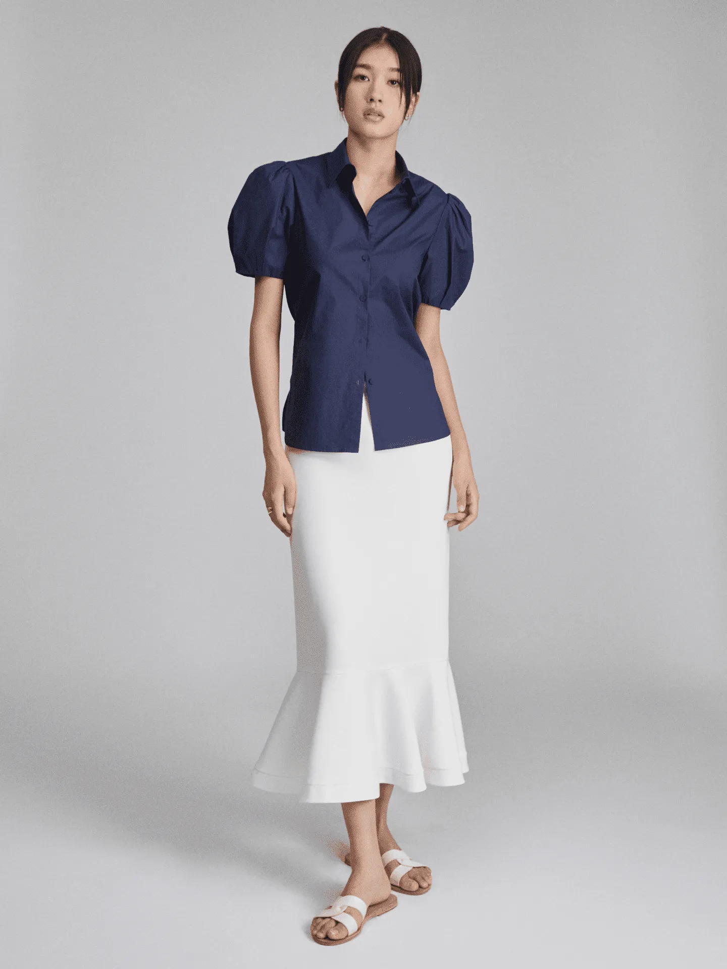 Mae B Shirt in Navy