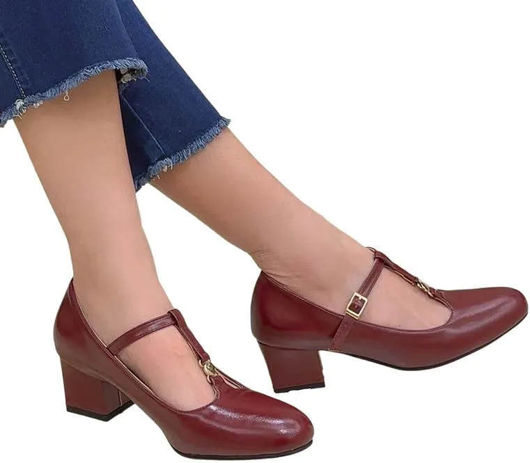 MEOTINA Cute Bow Heels Mary Janes Shoes Women Dress Platform Strappy High Heels Kawaii Shoes