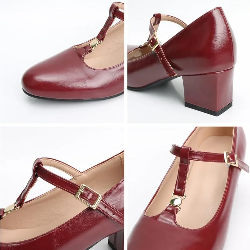 MEOTINA Cute Bow Heels Mary Janes Shoes Women Dress Platform Strappy High Heels Kawaii Shoes
