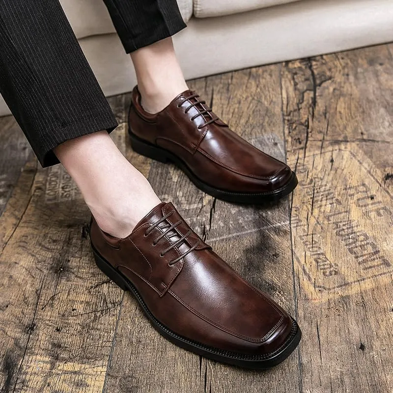 MWX Men's Oxford Classic Dress Shoes Casual Business Formal Lace up Shoes Lightweight