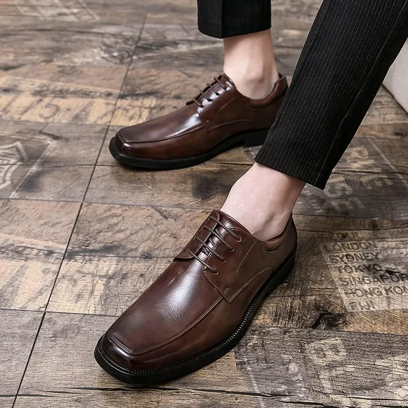 MWX Men's Oxford Classic Dress Shoes Casual Business Formal Lace up Shoes Lightweight