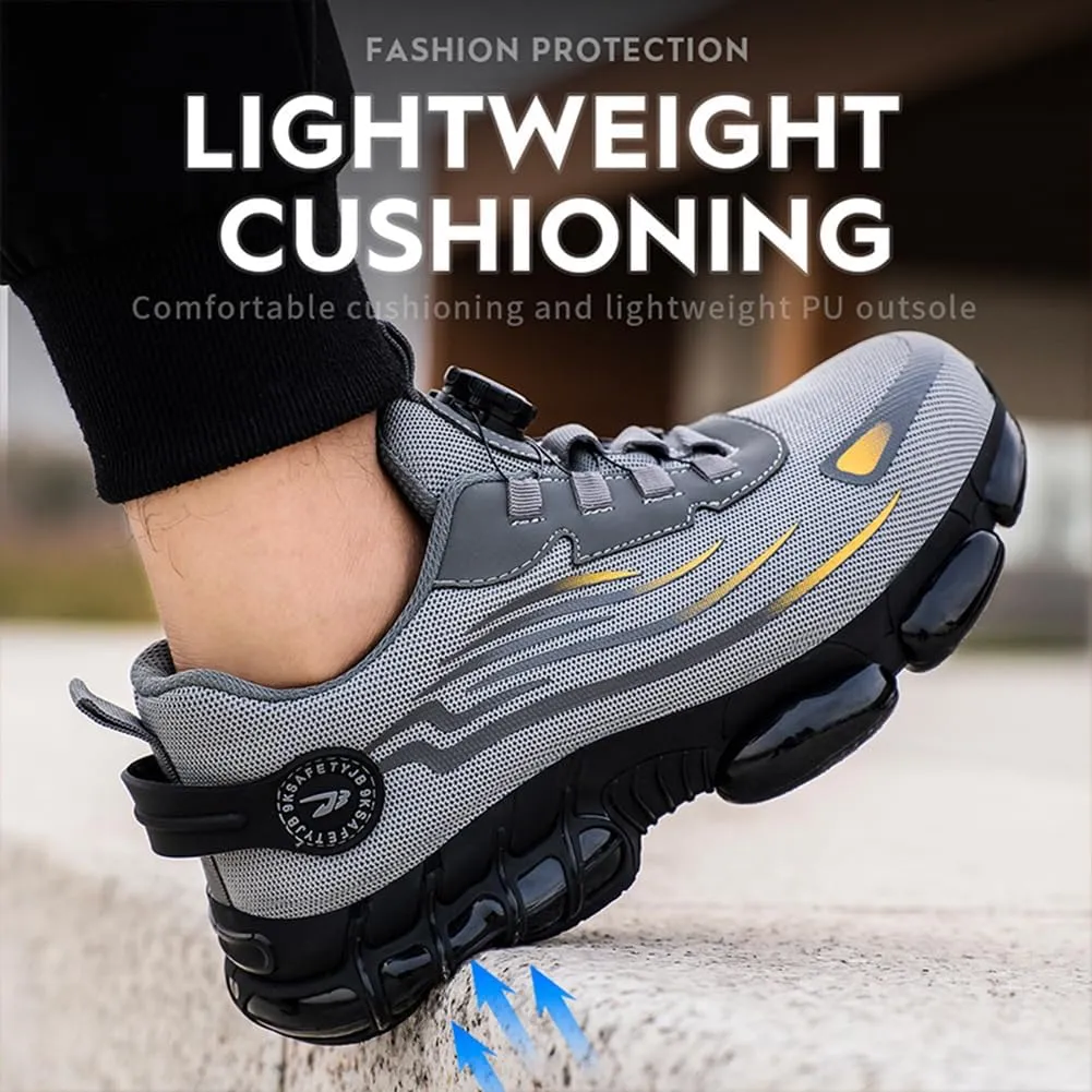 Prestivos Steel Toe Shoes, Lightweight Work Shoe, Safety Toe Shoes, Composite Toe Shoe for Men Women