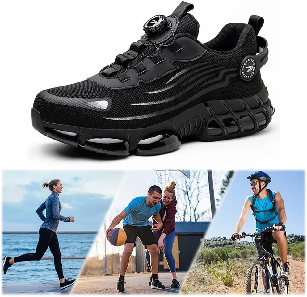 Prestivos Steel Toe Shoes, Lightweight Work Shoe, Safety Toe Shoes, Composite Toe Shoe for Men Women