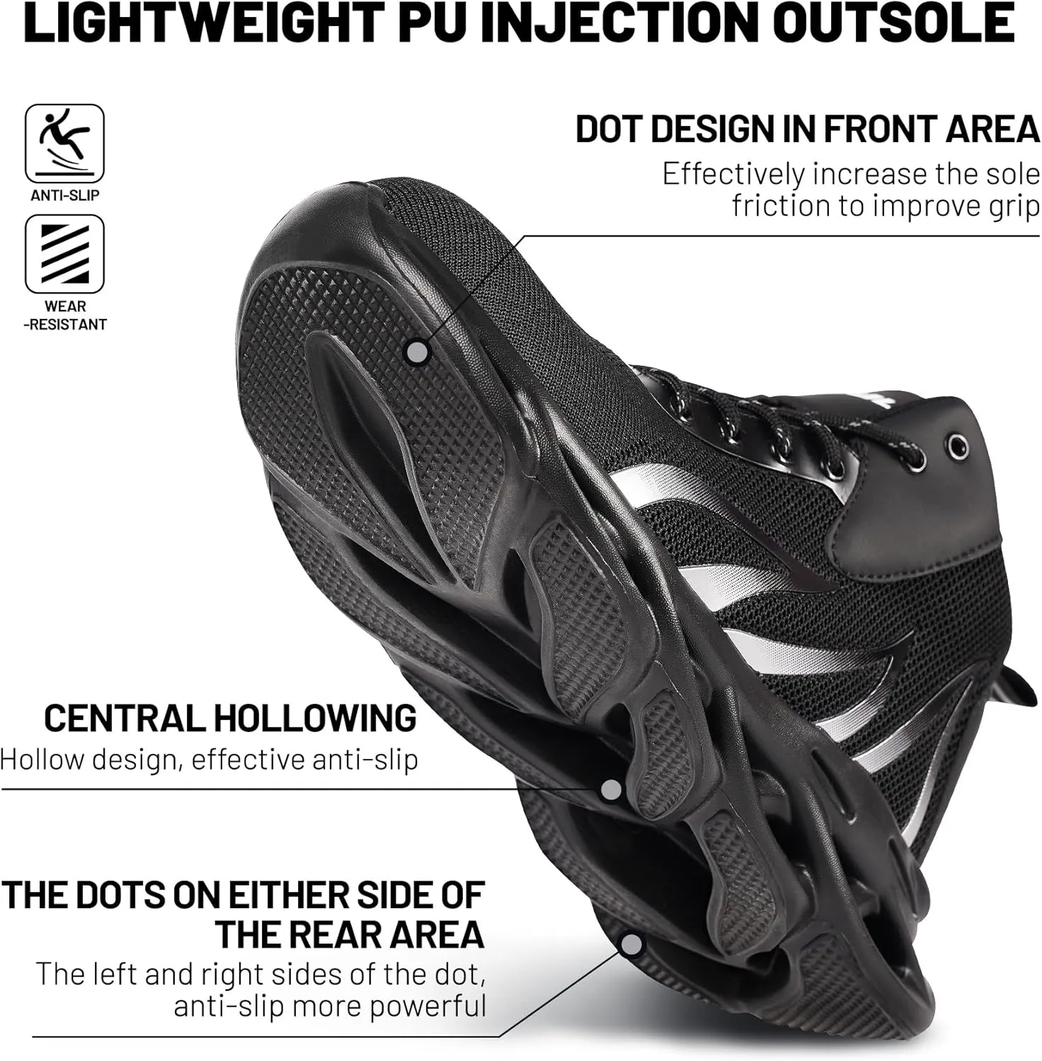 Shoes Steel Toe Shoes for Men Women Slip On Lightweight Comfortable Safety Shoes Lounging Fashion Safety Shoes