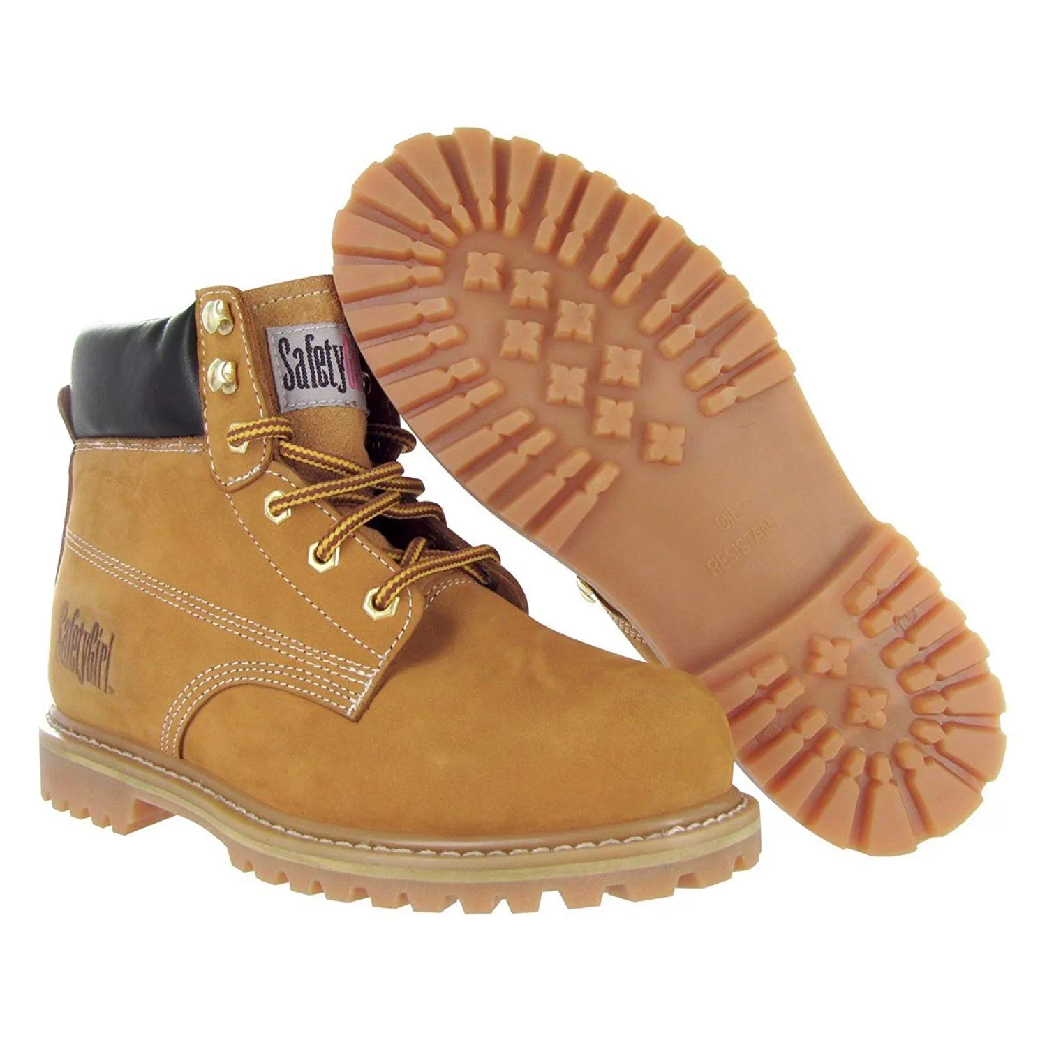 Steel Toe Boots for Women - Tan-11M | Waterproof Work Boots for Women Steel Toe Boots | Slip Resistant Work Shoes for Women | Lightweight Nubuck Leather for Comfort and Style