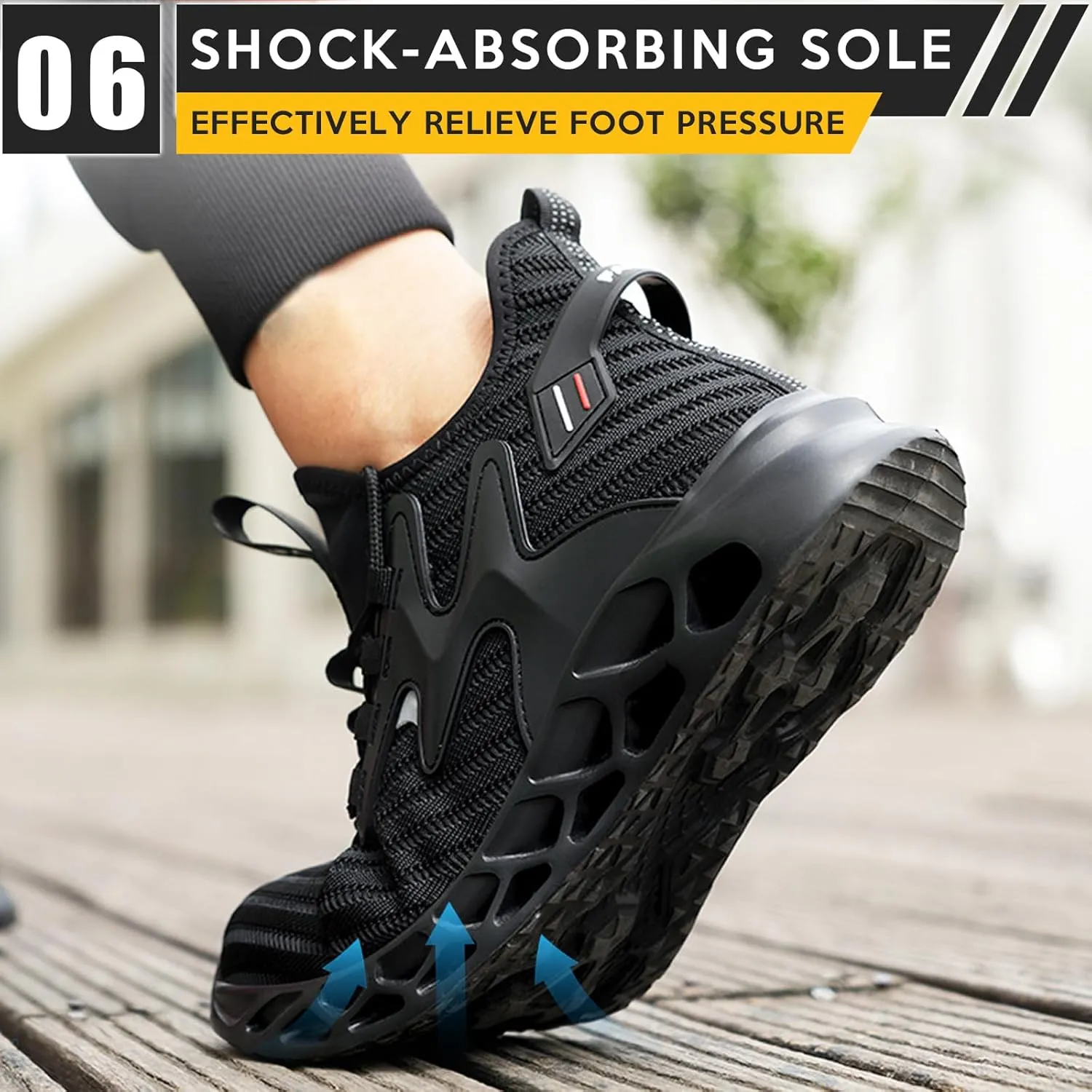 Steel Toe Shoes for Men Women Lightweight Work Shoes Indestructible Construction Safety Toe Boots