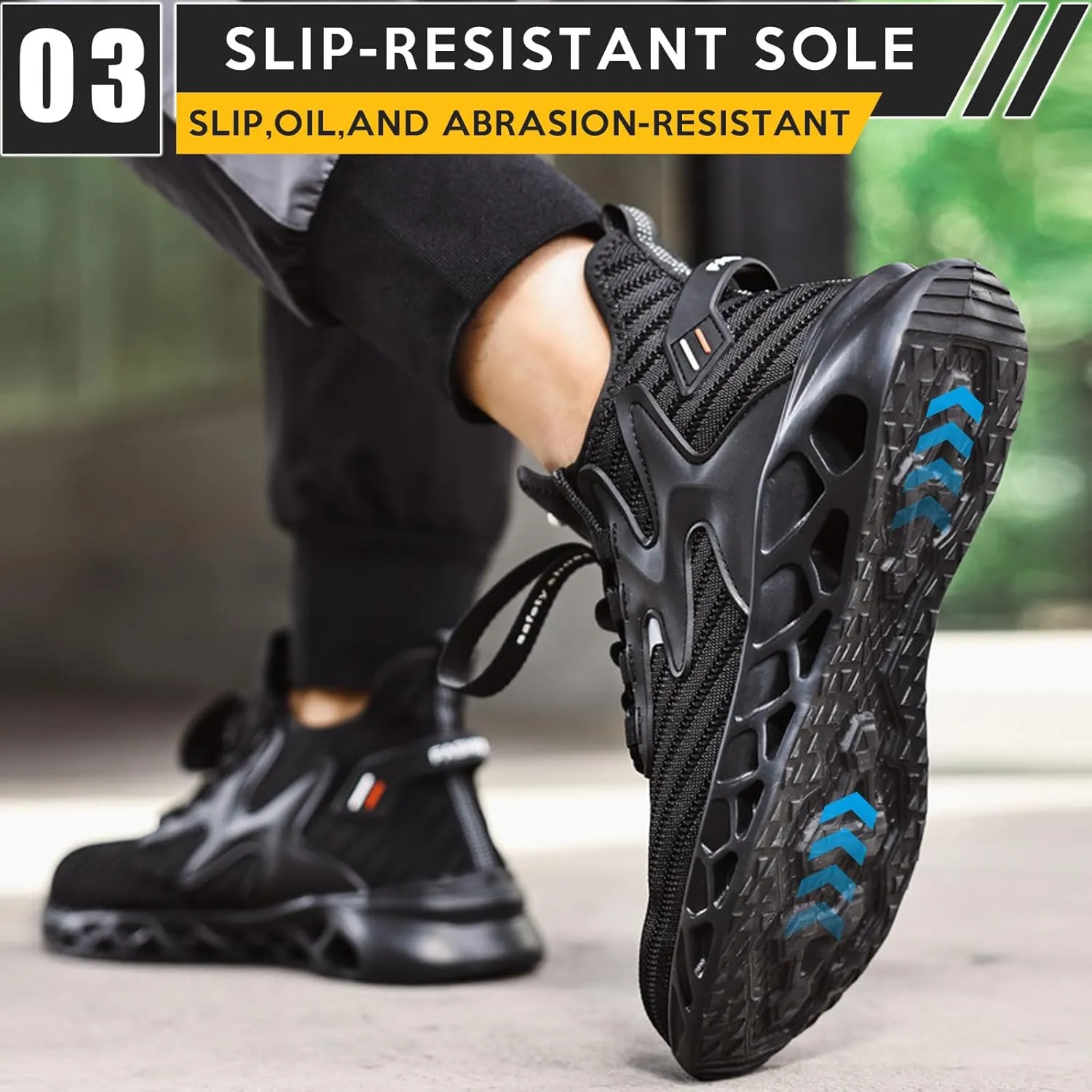 Steel Toe Shoes for Men Women Lightweight Work Shoes Indestructible Construction Safety Toe Boots