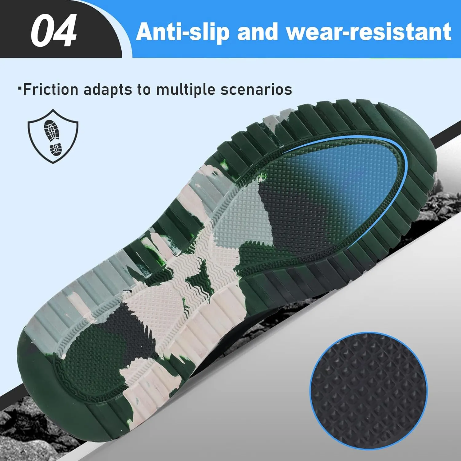 Steel Toe Shoes for Men Work Safety Shoes Industrial Construction Shoes Mid Cut Industrial Boot Work Sneakers Comfortable Lightweight Safety Shoes for Work