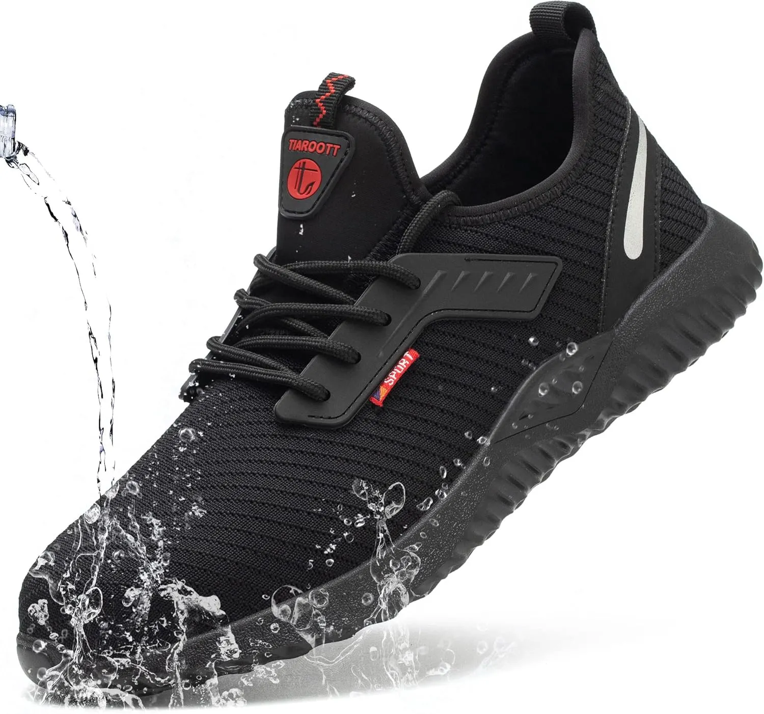 ulogu Waterproof Steel Toe Shoes for Men Women Lightweight Comfortable Puncture Proof Safety Work Sneakers Construction & Industrial