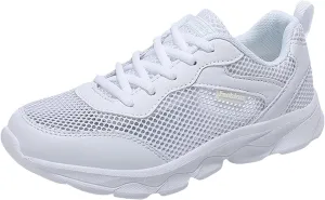Women's Slip on Walking Shoes Memory Foam Non Slip Arch Support Running Shoes Breathable Mesh Sports Workout Tennis Shoes Lightweight Fashion Sneakers