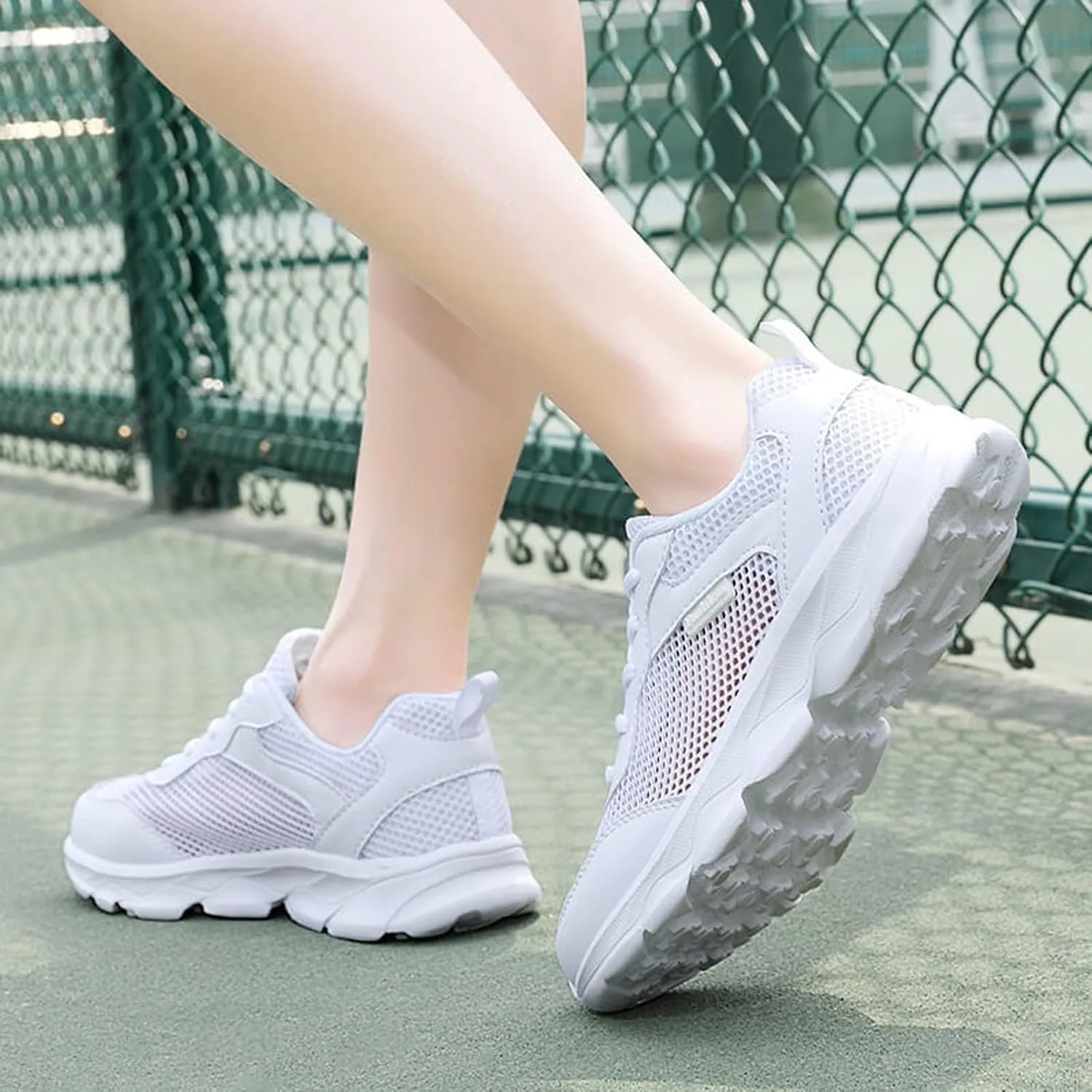 Women's Slip on Walking Shoes Memory Foam Non Slip Arch Support Running Shoes Breathable Mesh Sports Workout Tennis Shoes Lightweight Fashion Sneakers